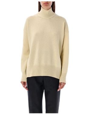 Jil Sander High-Neck Knitted Jumper - Natural