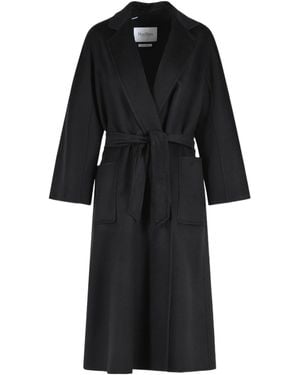 Max Mara 'Icon Ludmilla' Cashmere Coat - Black