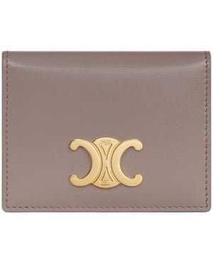 Celine Bi-Fold Card Holder Triomphe - Gray