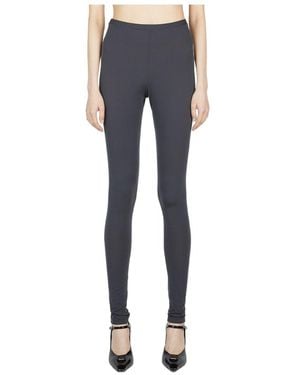 Raf Simons Elasticated Waist Slim-Cut Stretch Leggings - Blue