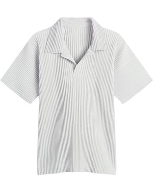 Homme Plissé Issey Miyake Homme Plissé Issey Miyake Pleated Polo Shirt - White