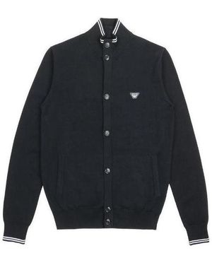 Armani Jeans Logo Baseball Jacket - Blue
