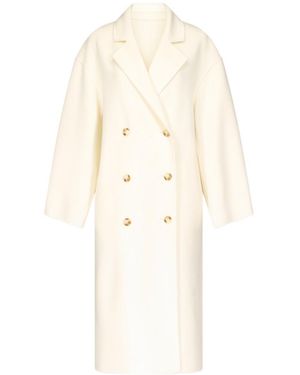 Loulou de Saison Borneo Double-Breasted Coat - White