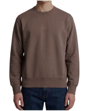 Stone Island Graphic Crewneck Sweatshirt - Brown