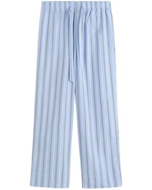 Tekla Striped Pyjama Trousers - Blue