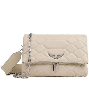 Zadig & Voltaire Logo Shoulder Bag - Natural
