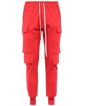 Rick Owens Mastodon Megacargo Drawstring Trousers - Red