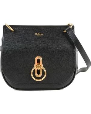 Mulberry Amberley Logo Detailed Small Shoulder Bag - Black