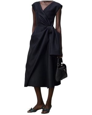 Dior Mid-Length Draped Dress - Blue