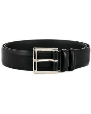 Orciani Classic Buckle Belt - White