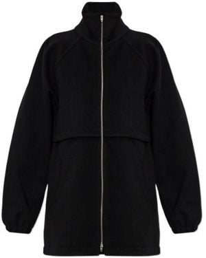 Jil Sander High-Collar Jacket - Black