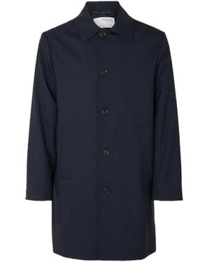 SELECTED Long Sleeve Coat - Blue