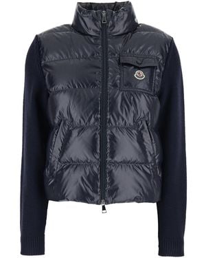 Moncler Padded Zip-Up Cardigan - Blue