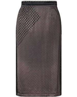 Maison Margiela Paisley Print Midi Skirt - Grey