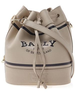 Bally Logo Shoulder Bag - Grey