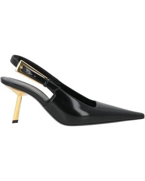 Saint Laurent Leather Stiletto Heels - Black