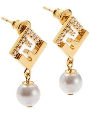 Fendi Forever Earrings - Metallic