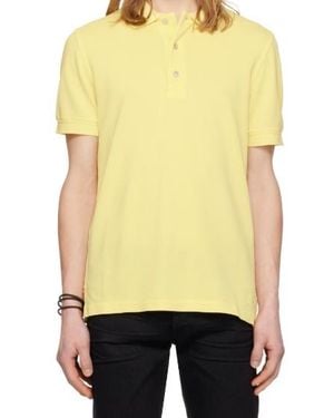Tom Ford Short-Sleeved Polo Shirt - Yellow