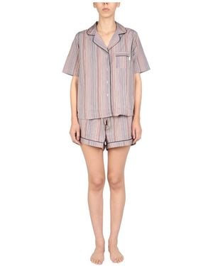 Paul Smith Ps Stripe Printed Pyjamas Set - Pink
