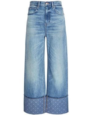 Tory Burch Versatile High-Waist Straight-Leg Jeans - Blue