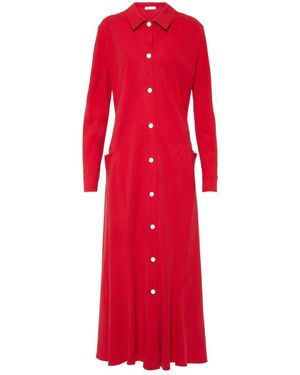 The Row Myra Shirt Dress - Red