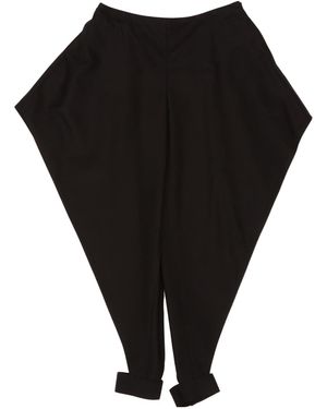 Alaïa Alaïa Rtw Asymmetric Tapered Trousers - Black