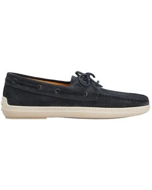 Tod's Boat Shoes - Blue