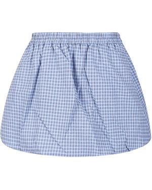 Baum und Pferdgarten Sanda Checked Skirt - Blue