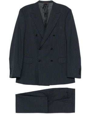 Canali Double-Breasted Suit - Blue