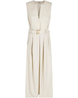 Woolrich Belted Sleeveless Maxi Dress - White
