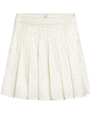 Dior Pleated Miniskirt - White