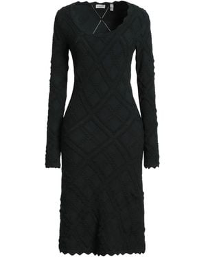 Burberry Wool-Blend Flared Knit Dress - Black