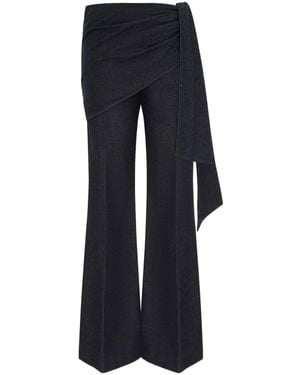 Zimmermann Valiant Draped Denim Flare - Blue