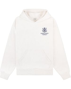 Sporty & Rich Hoodie - White