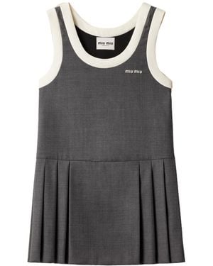 Miu Miu Grisaille Dress - Grey