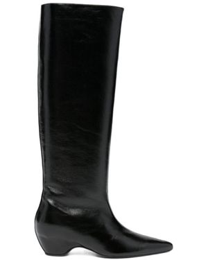 KHAITE Pointed-Toe Boots - Black