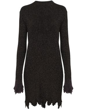 Chloé Chloé Ribbed-Knit Mini Dress - Black
