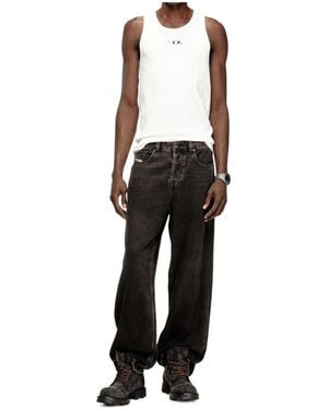DIESEL Ribknit Tank Top - Black