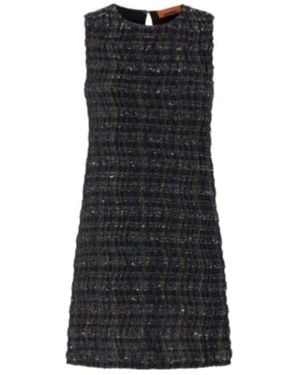 Missoni Check Patterned Mini Dress - Black