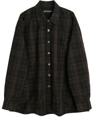 Our Legacy Chequered Shirt - Black