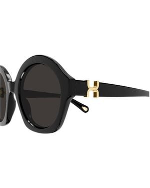 Chloé And Two-Tone Sunglasses - Black