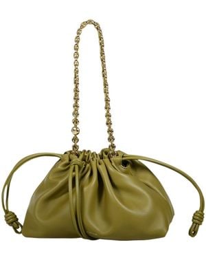 Loewe Flamenco Medium Drawstring Shoulder Bag - Green