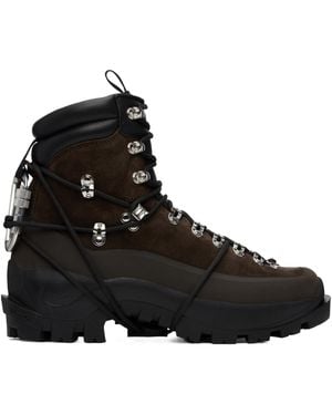 HELIOT EMIL Carabiner-Detail Lace-Up Hiking Boots - Black