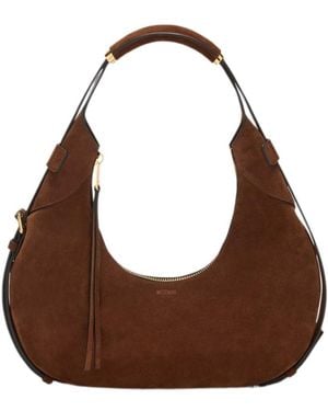 Moschino Suede Shoulder Bag - Brown