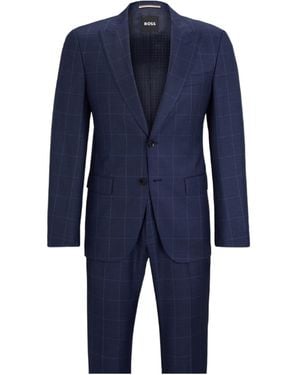 BOSS H Huge Peak Suits - Blue