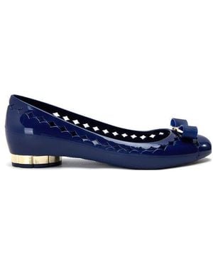Ferragamo Bow Ballet Shoes - Blue