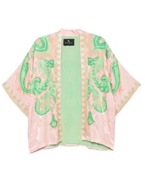 Etro Paisley Printed Jacket - Green