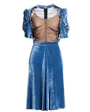 Maison Margiela Velvet Dress - Blue