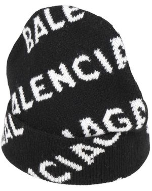 Balenciaga Simple Knitted Cap - Black