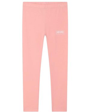 KENZO Logo-Print Leggings - Pink
